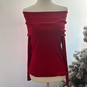 Fashion Nova Scarlet Off-Shoulder Sweater